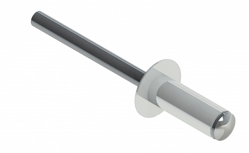 Заклёпка вытяжная Daxmer 4,0х10 RAL 9003 (10х1000шт) ал/ст