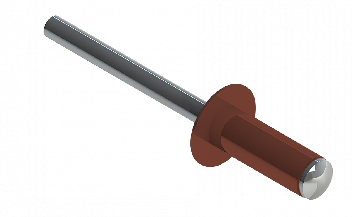 Заклёпка вытяжная Daxmer 3,2х8 RAL 8004 (20х1000шт) ал/ст
