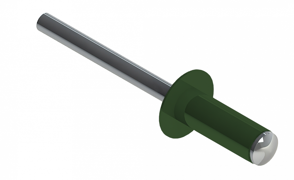 Заклёпка вытяжная Daxmer 3,2х8 RAL 6002 (20х1000шт) ал/ст