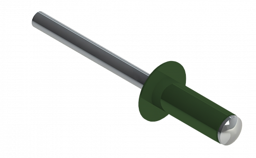 Заклёпка вытяжная Daxmer 3,2х8 RAL 6002 (20х1000шт) ал/ст