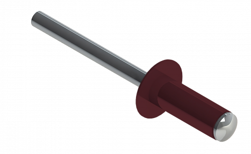 Заклёпка вытяжная Daxmer 3,2х8 RAL 3005 (20х1000шт) ал/ст