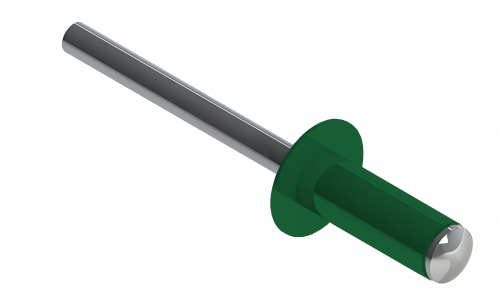 Заклёпка вытяжная Daxmer 4,0х10 RAL 6029 (10х1000шт) ал/ст