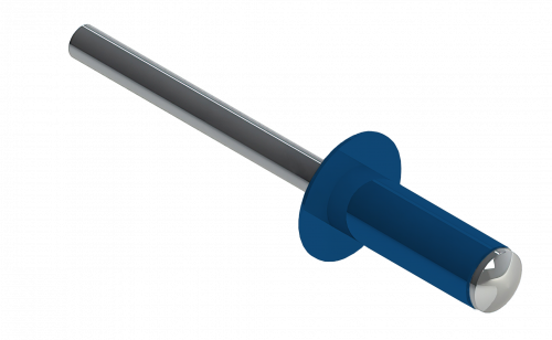 Заклёпка вытяжная Daxmer 4,0х10 RAL 5005 (10х1000шт) ал/ст
