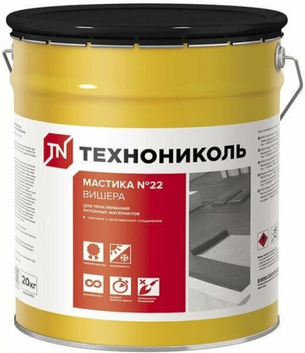 Мастика приклеивающая Технониколь №22 Вишера 20кг (ведро)