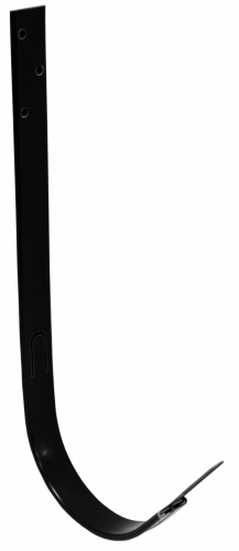 Крюк длинный Grand Line ПУ 125мм RAL 9005 черный