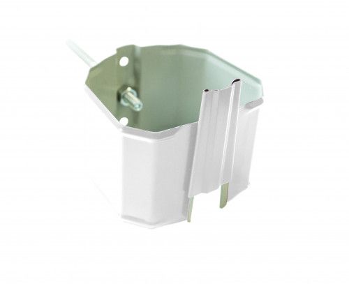 Кронштейн трубы на кирпич прямоугольный Vortex в1 RAL 9003