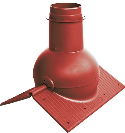 Элемент коньковый Krovent Pipe-Cone красный