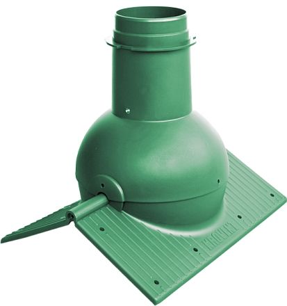Элемент коньковый Krovent Pipe-Cone зеленый