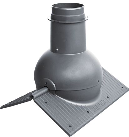 Элемент коньковый Krovent Pipe-Cone серый