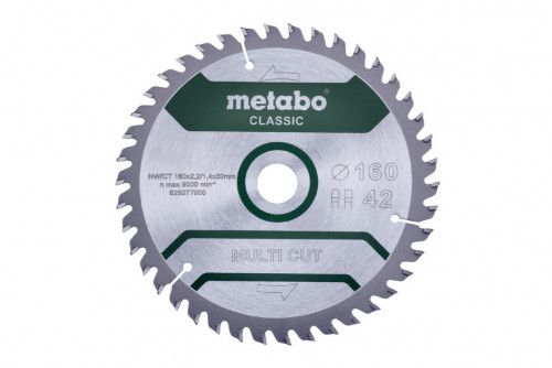 Диск пильный Multi Cut Classic (160x20мм; 42Z; FZ/TZ 10) Metabo 628277000