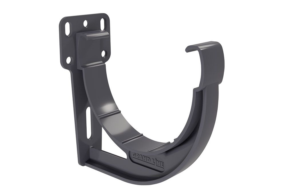 Кронштейн желоба slider Дизайн 135 ПВХ Grand Line графит (RAL 7024)