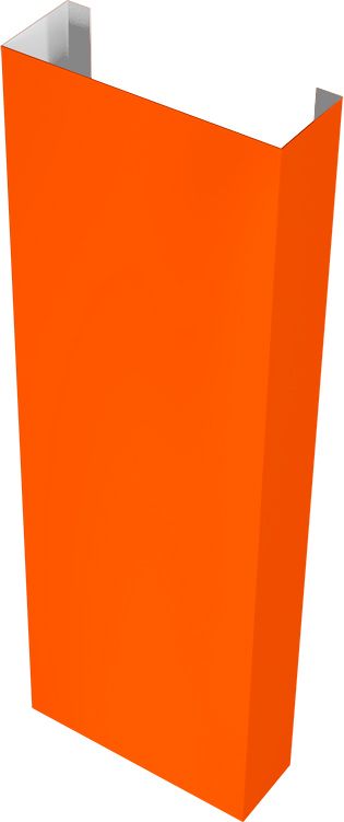 Полустолб для С20 0,45 ПЭ с пленкой RAL 2004 оранжевый (1,5м)