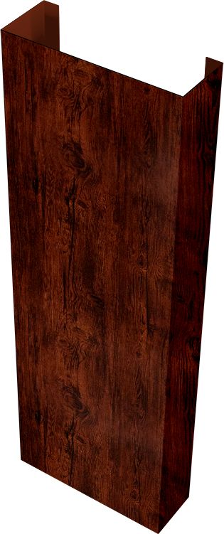 Полустолб для С20 0,45 Принт Элит с пленкой Бразильская вишня TwinColor (1,8м)