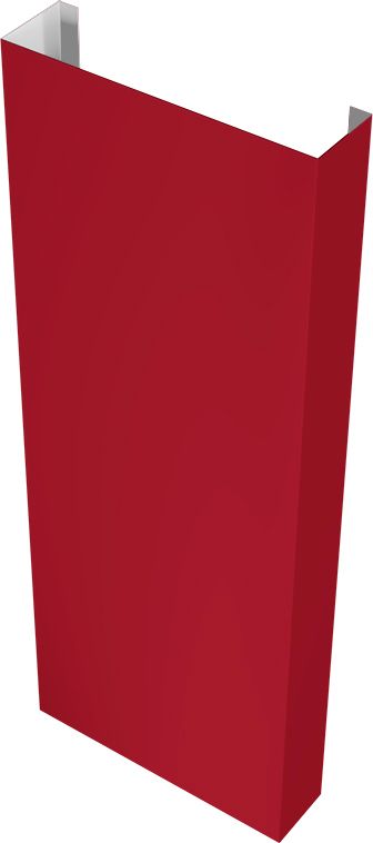 Полустолб для С8,С10 0,45 ПЭ с пленкой RAL 3003 рубиново-красный (1,5м)