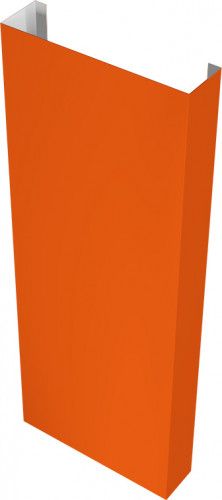 Полустолб для С8,С10 0,45 ПЭ с пленкой RAL 2004 оранжевый (2,0м)