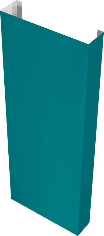 Полустолб для С8,С10 0,45 ПЭ с пленкой RAL 5021 водная синь (3,0м)