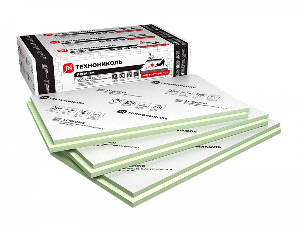 Плита теплоизоляционная Logicpir Полы ФЛ/ФЛ L-1190х590х50 (3,510м2)