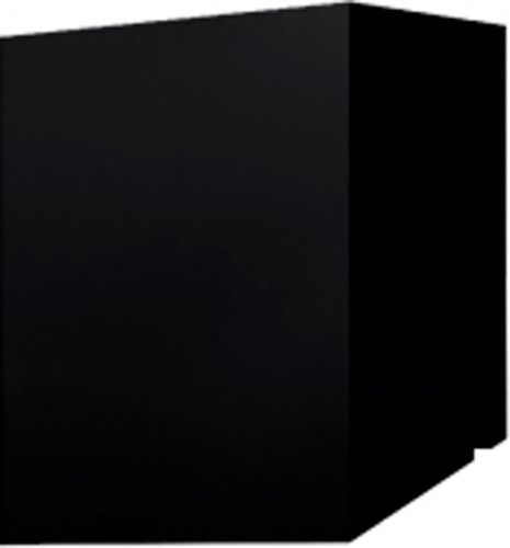 Кожух скатный д300/ш450в1-1780в2-2250 0,5 PurLite матовый с пленкой RAL 9005 черный