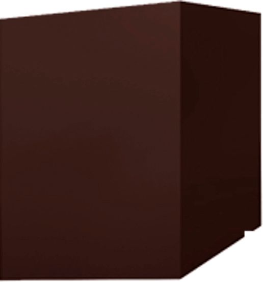 Кожух скатный д1815/ш395/в1-1620/в2-390 0,5 Сатин с пленкой RAL 8017 шоколад