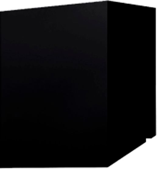 Кожух скатный д580/ш400/в1-880/в2-820 0,5 Сатин матовый с пленкой RAL 9005 черный