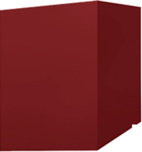 Кожух скатный д260/ш780/в1-1100/в2-1020 0,45 ПЭ с пленкой RAL 3011 коричнево-красный