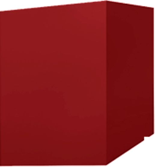 Кожух скатный д1000/ш260/в1-1750/в2-1300 0,45 ПЭ с пленкой RAL 3011 коричнево-красный