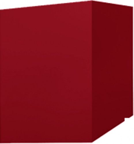Кожух скатный д1040/ш520/в1-1520/в2-880 0,45 ПЭ с пленкой RAL 3003 рубиново-красный