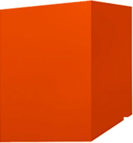 Кожух скатный д560/ш510/в1-2500/в2-2270 0,45 ПЭ с пленкой RAL 2004 оранжевый