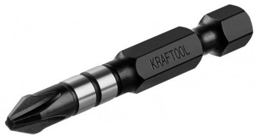 Биты PH2 Kraftool Impact Pro, Philips, тип хвостовика E 1/4″, 50мм 10шт в пластиковом боксе (26191-2-50-S10)