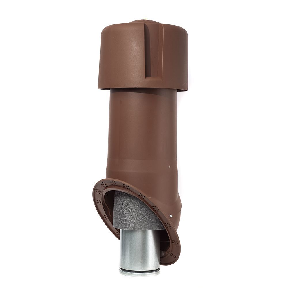 Комплект Krovent Seam 125 изолированный коричневый
