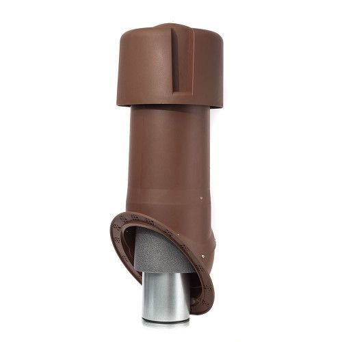 Комплект Krovent Seam 125 изолированный коричневый