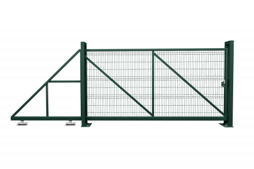Ворота откатные Profi 2,03х4,0 RAL 6005 влево
