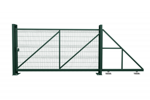 Ворота откатные Profi 2,03х4,0 RAL 6005 вправо