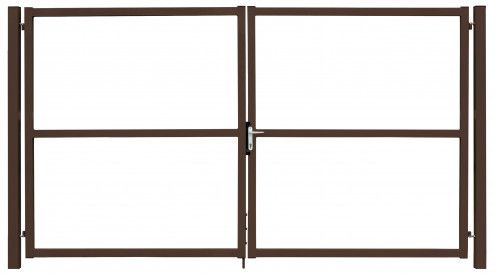 Ворота Colority цинк с замком 2,0х3,5 RAL 8017