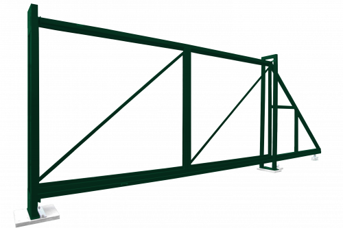 Ворота откатные Colority цинк 2,03x4,0 RAL 6005