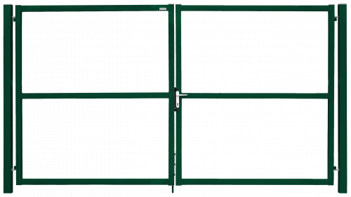 Ворота Colority цинк с замком 2,0х4,0 RAL 6005