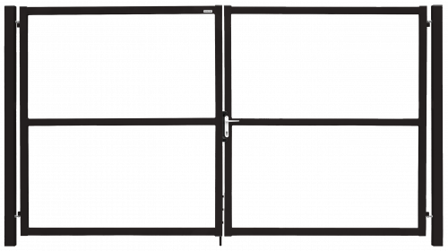 Ворота Colority цинк с замком 1,5х3,5 RR 32