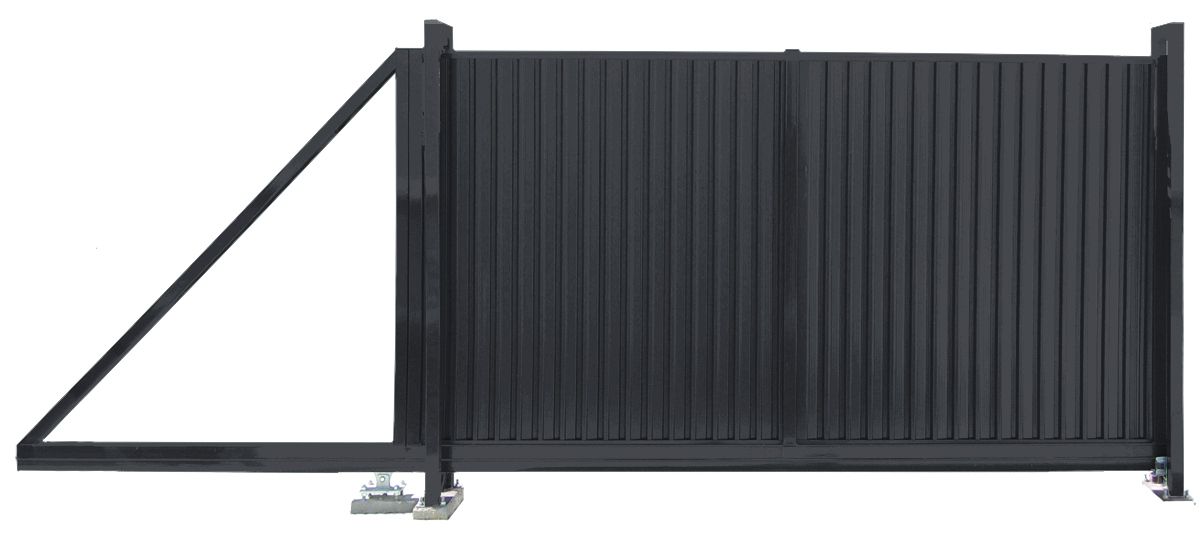 Ворота откатные Estet 2,0х3,5 RAL 7024