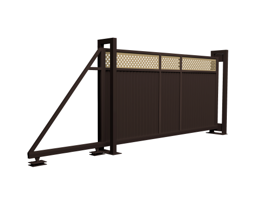 Ворота откатные Estet Plus 2,4х4,5 RR 32/1014