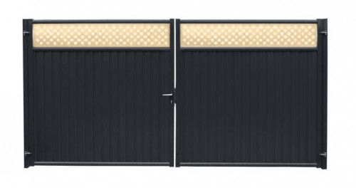 Ворота Estet Plus 2,4х3,6 RAL 7024/1014