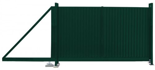 Ворота откатные Estet 1,65х3,5 RAL 6005