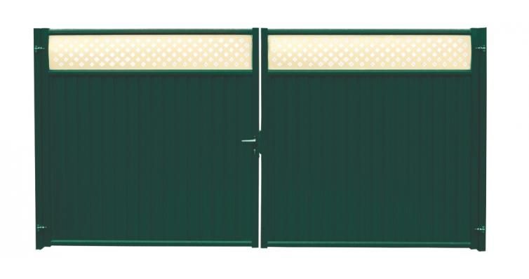Ворота Estet Plus 2,0х3,6 RAL 6005/1014