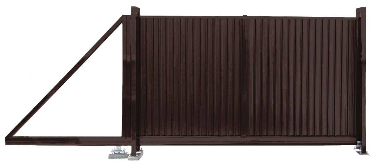 Ворота откатные Estet 1,65х3,5 RAL 8017