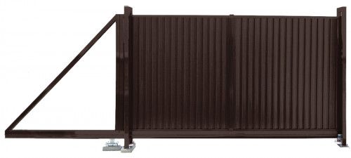 Ворота откатные Estet 1,65х3,5 RAL 8017