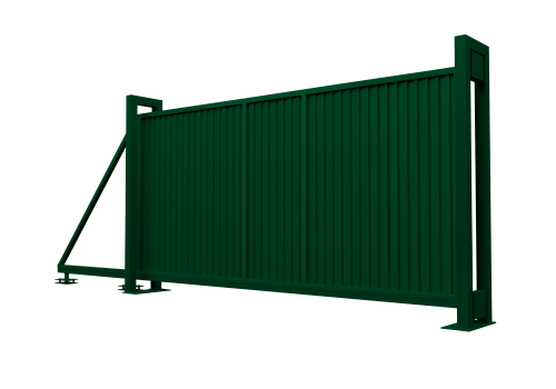 Ворота откатные Estet 2,0х4,5 RAL 6005
