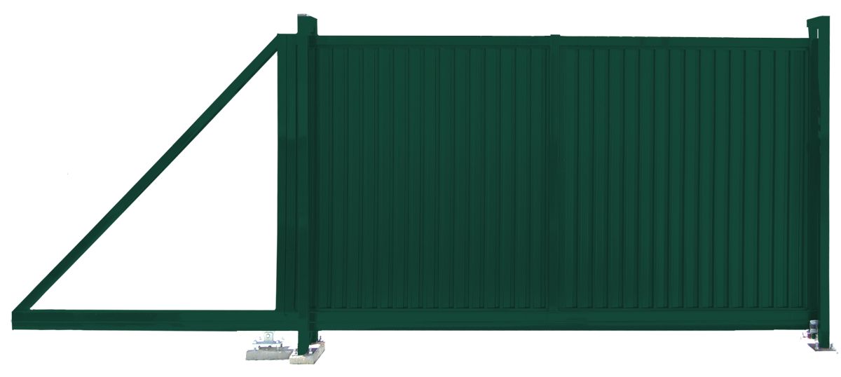 Ворота откатные Estet 2,0х3,5 RAL 6005