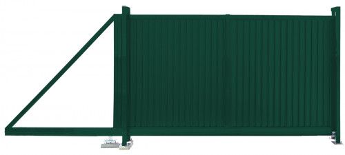 Ворота откатные Estet 2,0х3,5 RAL 6005