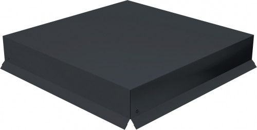 Колпак на столб крышка 390х390мм 0,5 Сатин матовый с пленкой RAL 7024 мокрый асфальт