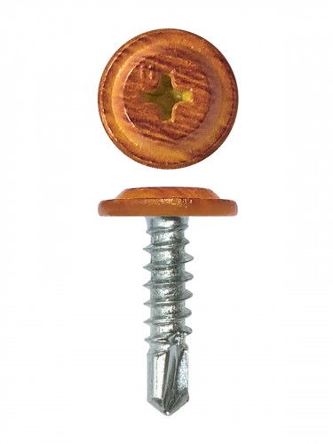 Саморез ПШС Daxmer Pro 4,2х25 (500шт) шлиц PH2, орех