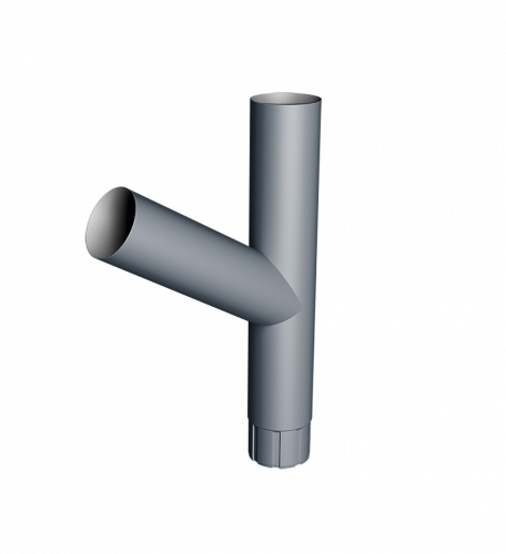 Тройник Ø90 Vortex Микс RAL 7024 мокрый асфальт